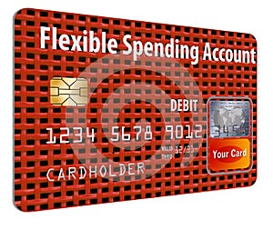 Flexible Spending Account FSA debit card.