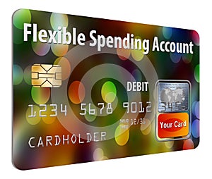 Flexible Spending Account FSA debit card.