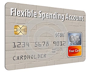 Flexible Spending Account FSA debit card.