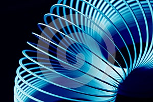Blue Flexible Slinky Spring