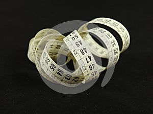 Flexible tape measure sewing kit numbers metro utensil photo