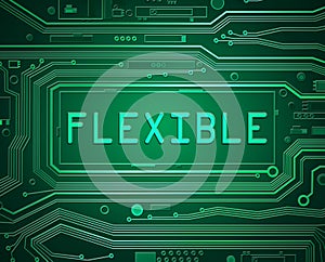 Flexible technology concept.