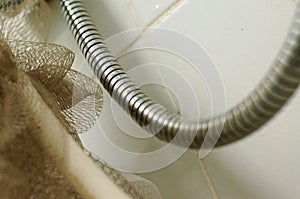 Flexible water tube for shower in bath room
