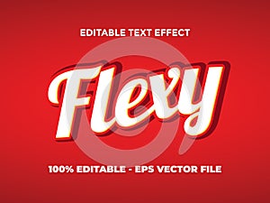 FLEXY 3D EDITABLE TEXT EFFECT