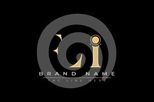 FLI abstract letter logo design