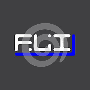 FLI letter logo creative design with vector graphic, FLI