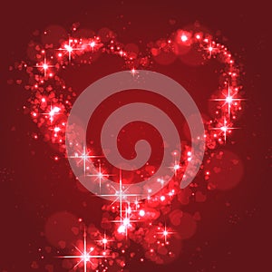 Flickering Shape of Heart for Love photo