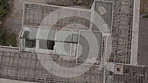 It flies over the roof of the Demolished and Abandoned Hotel in the fall