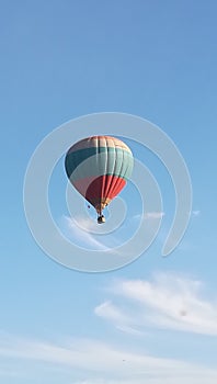 The flight of the balloon