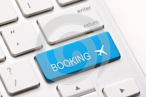 Flight booking keyboard plane travel fly check buy