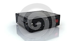 Flight Data Recorder Black Box Isolated on White Background