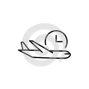 Flight delay icon