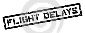 Flight Delays rubber stamp