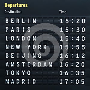 Flight destinations