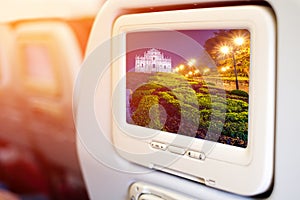 In flight entertainment seat-back TV screens