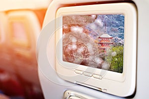 In flight entertainment seat-back TV screens