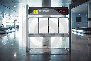 Flight Info Boards: Blank Mock-ups