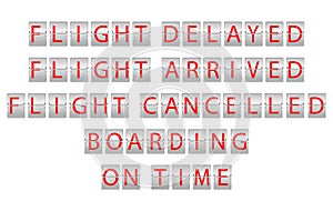 Flight information board