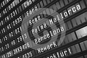 Flight information panel