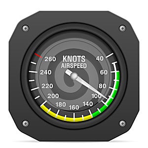 Flight instrument airspeed indicator photo