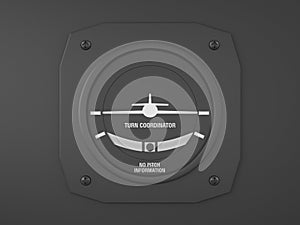 Flight instrument turn coordinator