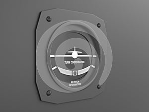 Flight instrument turn coordinator