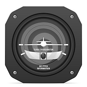 Flight instrument turn coordinator