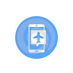Flight mode vector icon