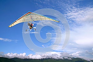 Flight Motorized hang glider