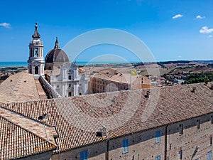 flight over Basilica della Santa Casa Loreto Italy