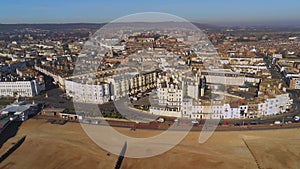 Flight over Eastbourne beach in Sussex