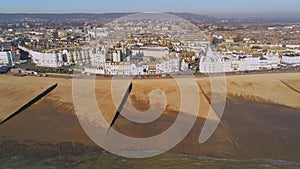 Flight over Eastbourne beach in Sussex