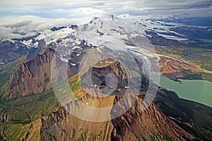 Flight over Katmai National Park