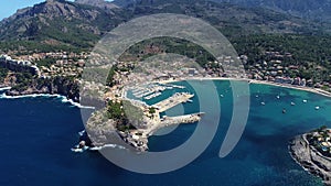 Flight over Porte de Soller, Palma Mallorca, Spain