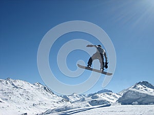 Flight on a snowboard