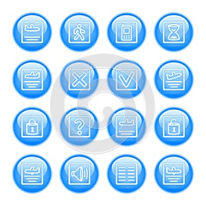 Flight status icon set