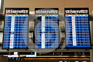 Flight status screens
