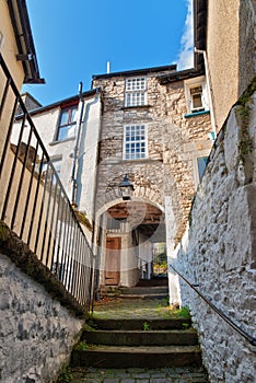 A flight of steps and an archway in Kendal