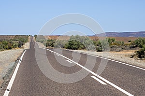 Flinders` Ranges Way between Hawker and Port Augusta, SA, Australia