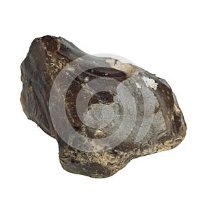 Flint stone mineral isolated