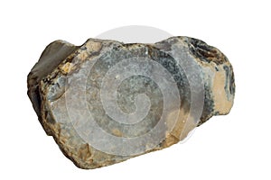 Flint stone mineral isolated photo