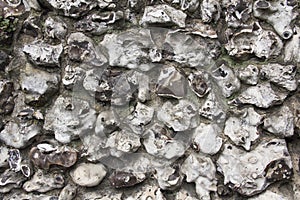 Flint stone wall texture