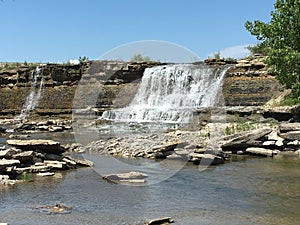 Flinthills waterfall