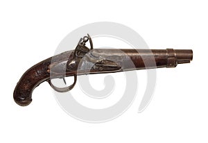 Flintlock Pistol Used In War Of 1812