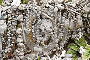 Flintstones lined up on Ropes