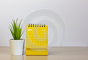 Flip the calendar for May 2021. Desktop calendar for planning, scheduling, assigning, organizing, and managing each date