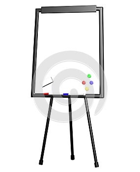 Flip chart isolated on white