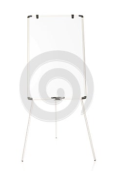Flip chart standing on the floor