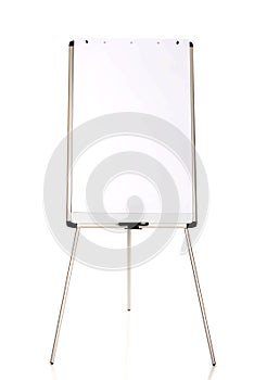 Flip chart standing on the floor