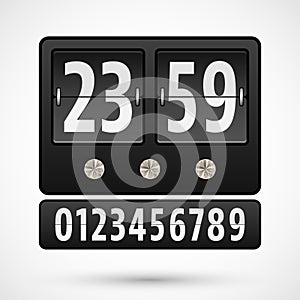 Flip clock or countdown timer